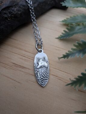 Fox Pendant Necklace / Wild Animals Jewelry